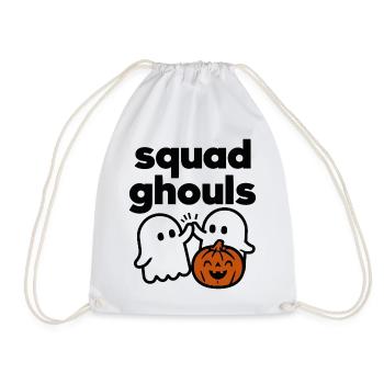 Squad Ghouls Halloween Pumpkin Crew - Turnbeutel - Weiß - Vorne