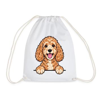 Cockapoo - Turnbeutel - Weiß - Vorne