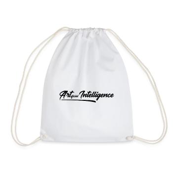ARTificial Intelligence for Artists Graphic Designers Nerds - Drawstring Bag - white - Front