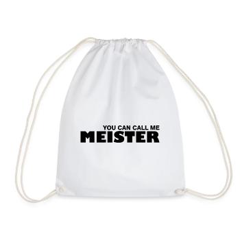 Meister Zimmermann Geschenk Handwerker Werkzeug - Turnbeutel - Weiß - Vorne