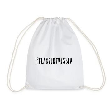 Pflanzenfresser Vegan Geschenk Plant - Turnbeutel - Weiß - Vorne