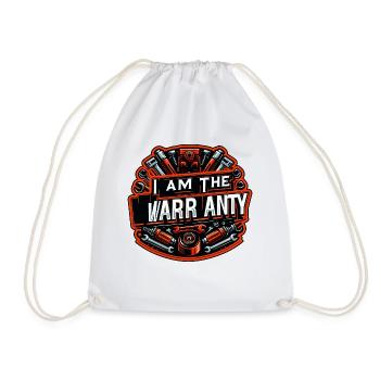 I Am The Warranty 44 - Drawstring Bag - white - Front