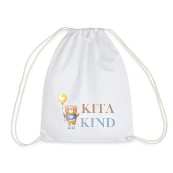 Kita Kind | Bär - Turnbeutel - Weiß - Vorne