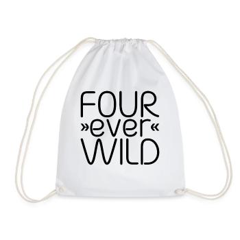 Four Ever Wild 23 - Turnbeutel - Weiß - Vorne