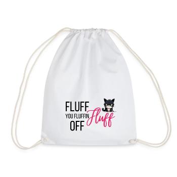 Fluff of you fluffin Fluff - Grumpy funny Cat - Sac de sport léger - blanc - Devant