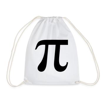 Pi - Drawstring Bag - white - Front