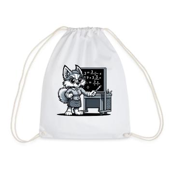 Professeur de chien mignon - Sac de sport léger - blanc - Devant