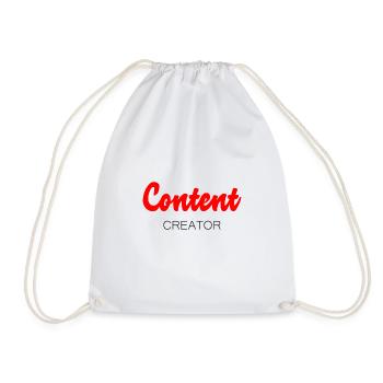 Content Creator Video YouTube - Turnbeutel - Weiß - Vorne