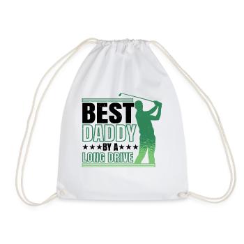 Best Daddy By A Long Drive 2 - Turnbeutel - Weiß - Vorne