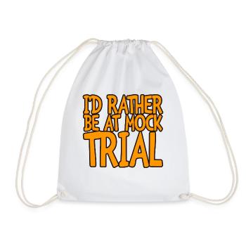 Je préfère être à un procès fictif 3 - Sac de sport léger - blanc - Devant