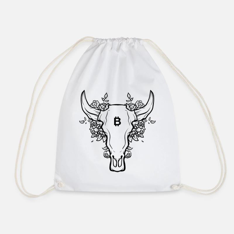 BITCOIN BULL - Turnbeutel - Weiß