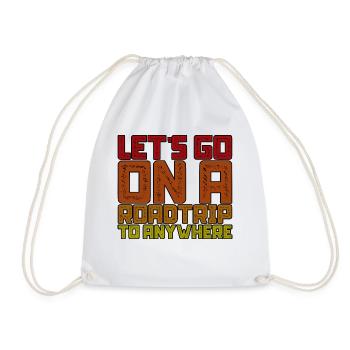 Partons en roadtrip n’importe où 3 - Sac de sport léger - blanc - Devant