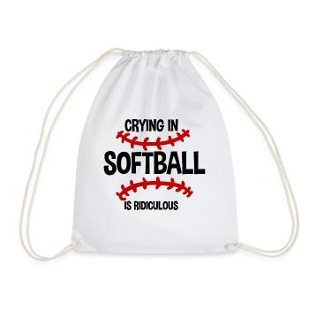 Pleurer Au Softball Est Ridicule 2 - Sac de sport léger - blanc - Devant