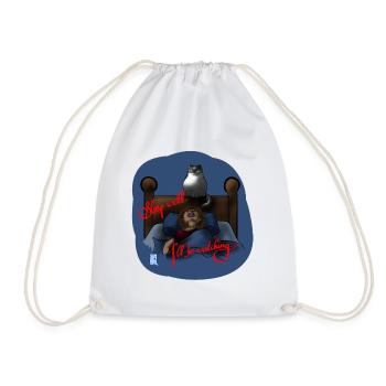 Sleep weIl - I'll be watching - Turnbeutel - Weiß - Vorne