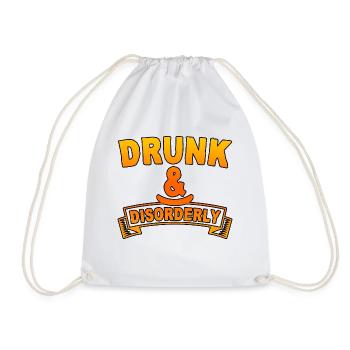 Drunk And Disorderly 4 - Drawstring Bag - white - Front