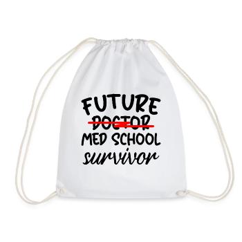 Future Med School Survivor 3 - Drawstring Bag - white - Front