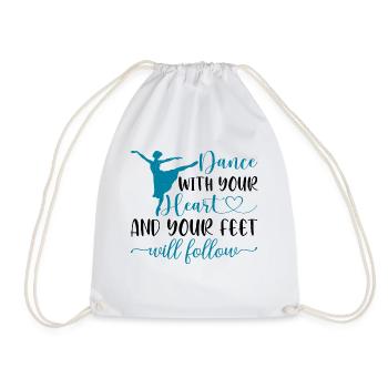 Danse avec ton cœur et tes pieds te suivront 16 - Sac de sport léger - blanc - Devant