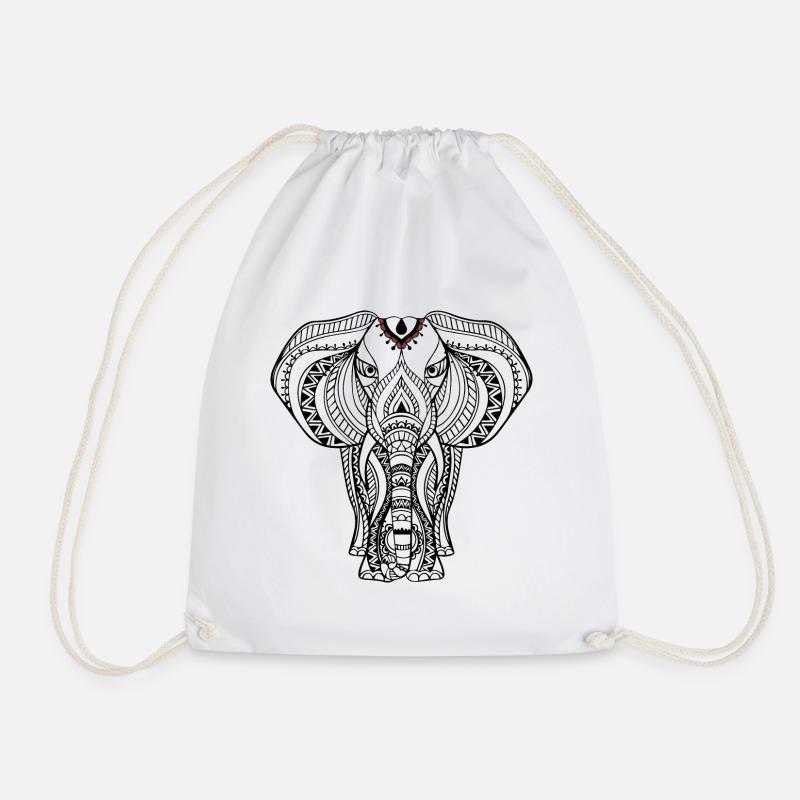 Elefant Design I - Turnbeutel - Weiß