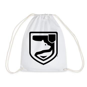Badge - Army - Drawstring Bag - white - Front