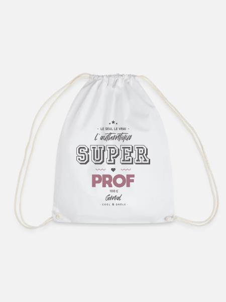 L authentique super prof - Sac de sport léger - blanc