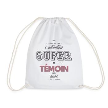 L authentique super témoin - Sac de sport léger - blanc - Devant