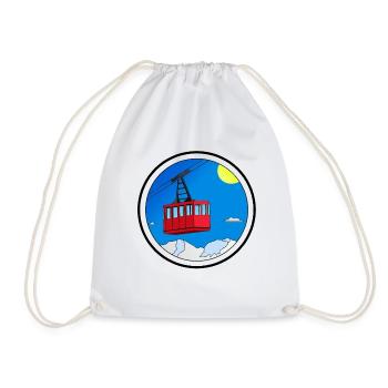 Envie d'être là téléphérique rond - Sac de sport léger - blanc - Devant