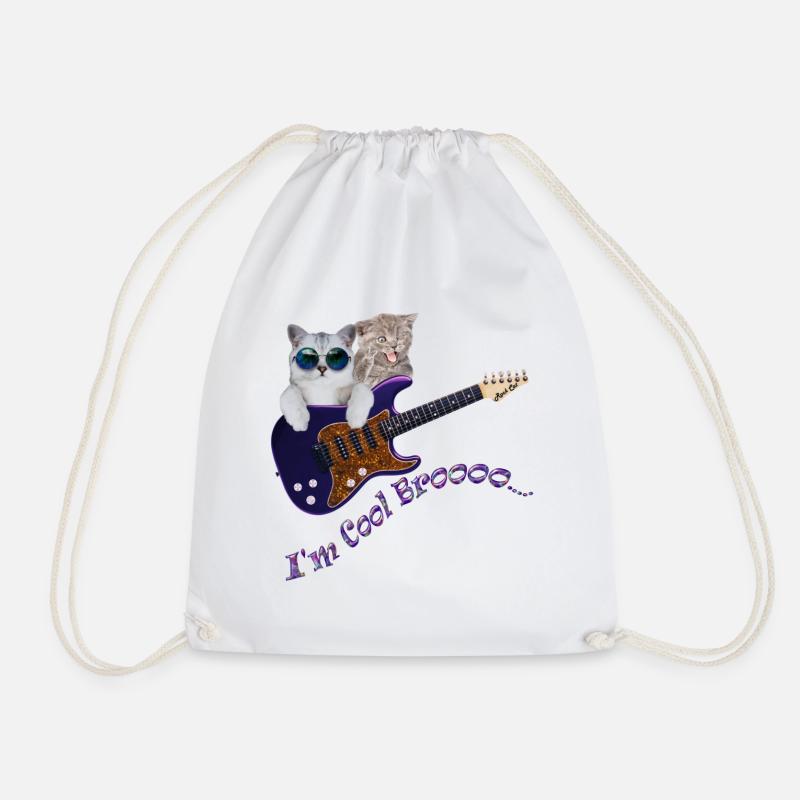 I'm cool - Drawstring Bag - white