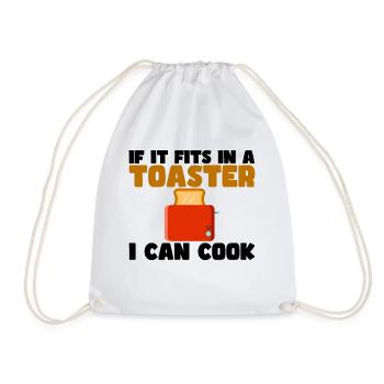 If It Fits In A Toaster, I Can Cook It 3 - Turnbeutel - Weiß - Vorne