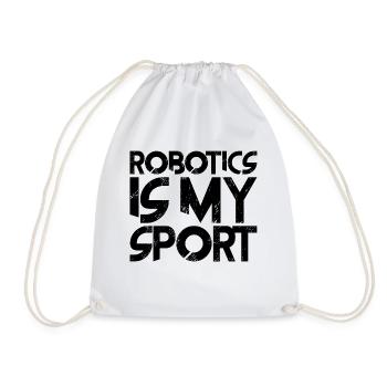 Robotics Is My Sport 3 - Turnbeutel - Weiß - Vorne