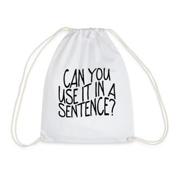 Pouvez-vous l’utiliser dans une phrase - Sac de sport léger - blanc - Devant