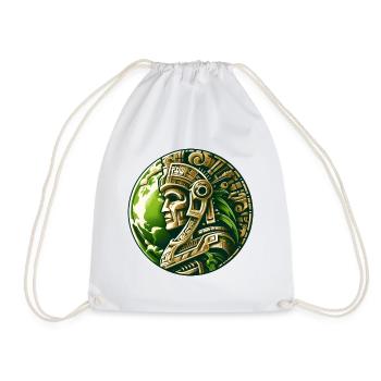 Ancien guerrier aztèque Terre d’or - Sac de sport léger - blanc - Devant