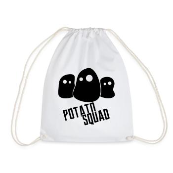 PotatoSquad Logo - Turnbeutel - Weiß - Vorne