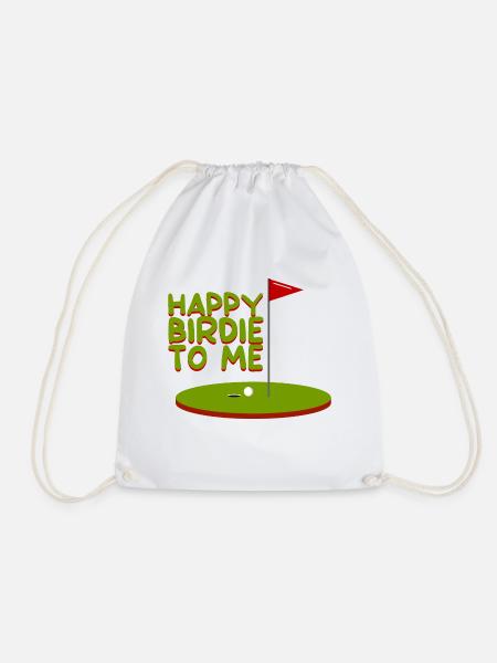 Happy Birdie To Me - Turnbeutel - Weiß