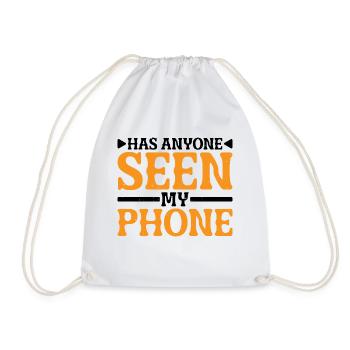 Has Anyone Seen My Phone 16 - Turnbeutel - Weiß - Vorne