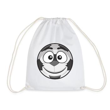 Football Faces - Drawstring Bag - white - Front