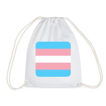 TRANS [flag] - Turnbeutel - Weiß - Vorne