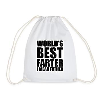 Le meilleur farter du monde, je veux dire un cadeau de père oncle - Sac de sport léger - blanc - Devant