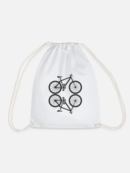 Fahrrad Belgien Brussel Geburtsort Geschenk - Turnbeutel - Weiß