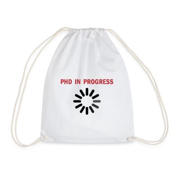 Doctorant en cours disant cadeau - Sac de sport léger - blanc - Devant