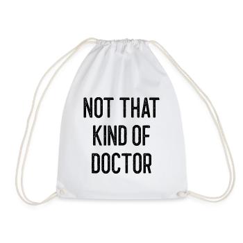 Doktor Phd Uni Student Geschenk - Turnbeutel - Weiß - Vorne