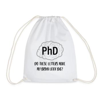 Cadeau de docteur en cerveau de doctorat - Sac de sport léger - blanc - Devant
