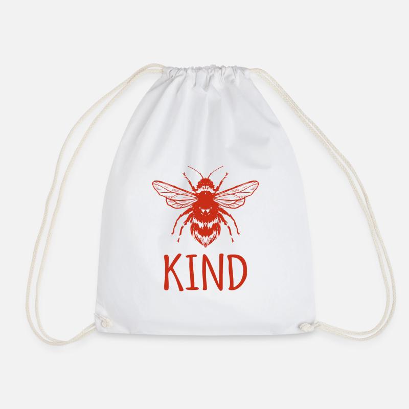 Be Kind Bee Human Rights Feminism - Turnbeutel - Weiß