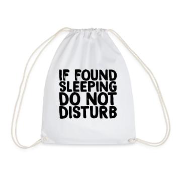 Si dormir ne dérange pas - Sac de sport léger - blanc - Devant