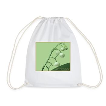 Lily of the Valley - Drawstring Bag - white - Front