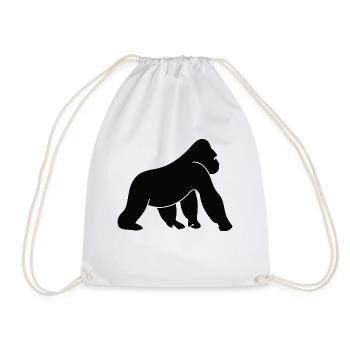 Un gorille sauvage - Sac de sport léger - blanc - Devant