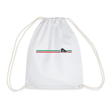 Italien - Kolosseum von Rom - Turnbeutel - Weiß - Vorne