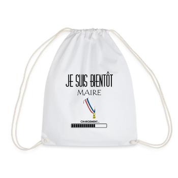 Je suis bientôt maire - Sac de sport léger - blanc - Devant