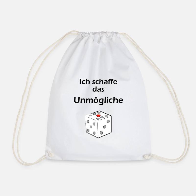 Ich schaffe das Unmögliche - Turnbeutel - Weiß