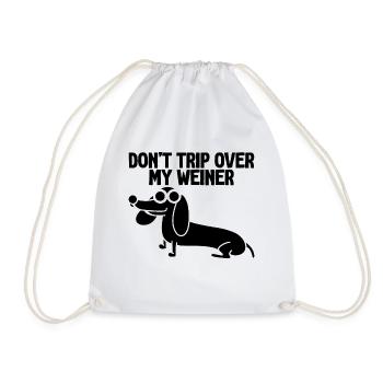 Ne trébuchez pas sur mon Weiner 2 - Sac de sport léger - blanc - Devant