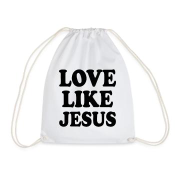 Love like jesus - Turnbeutel - Weiß - Vorne